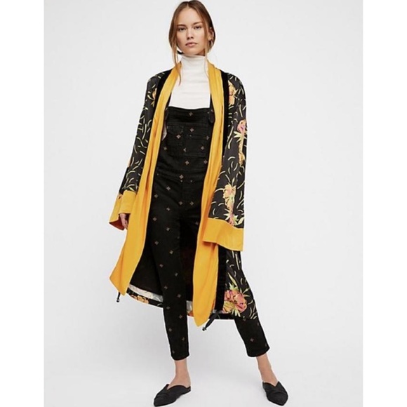 Free People Denim - Free People | Embroidered Denim Washed Overalls